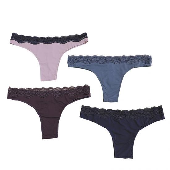EHQJNJ Cotton Panties for Women Womens Panties Lace Trim Women Thong  Breathable Briefs Lace Hollow Cotton Panties