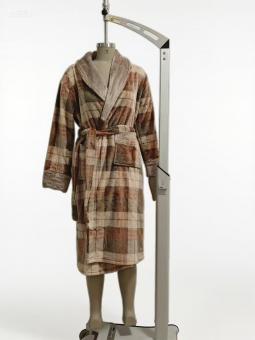 Printed Flannel Robe -actexapparel.com